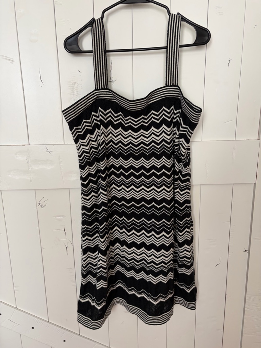 Missoni for Target Black and White Zigzag Knit Mini Dress